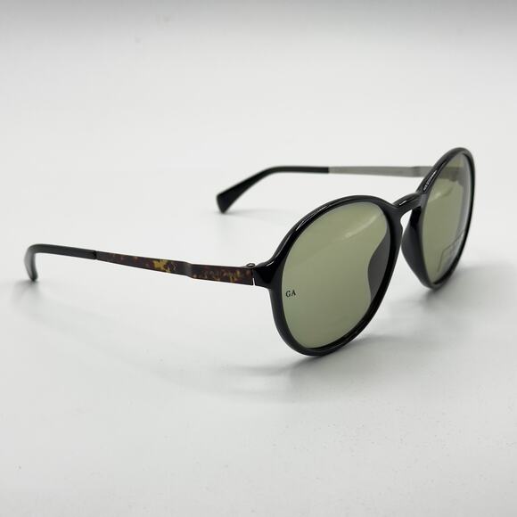 Giorgio Armani Sunglasses GA 667 8EBBN Black Round Frame Amber Lens 55-18-135 main image 5